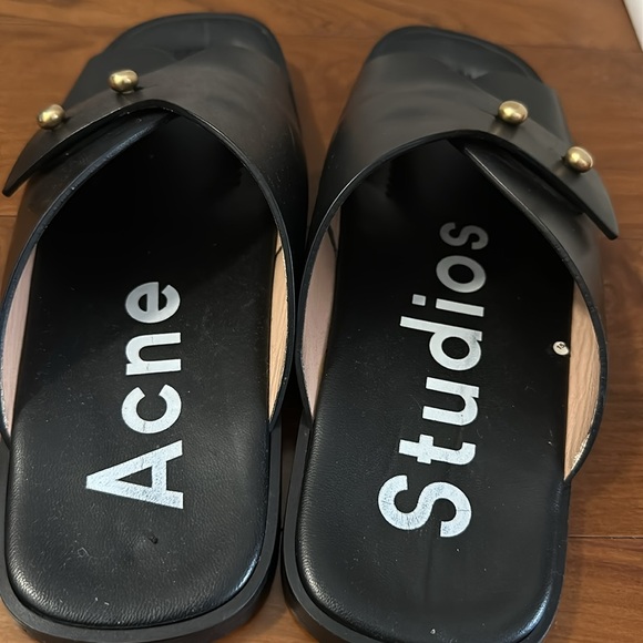 Acne studios jillay stud sandal slide leather size 39 - Picture 6 of 6